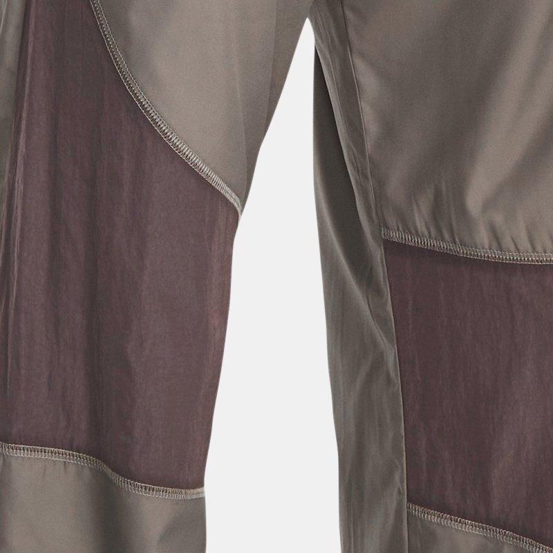 Pantalón Under Armour RUSH™ Woven para mujer Pewter / Ash Taupe / Reflectante XS