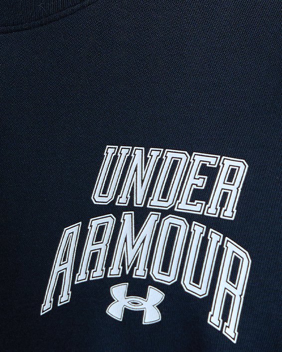 Men's UA Rival Terry Graphic Crew image number 4