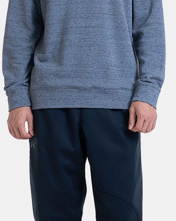 Men's UA Rival Terry Graphic Crew in Gray image number 2