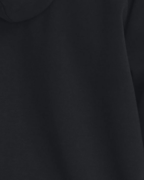 Sudadera con capucha y cremallera completa de tejido Fleece UA Rival para hombre, Black, pdpMainDesktop image number 1