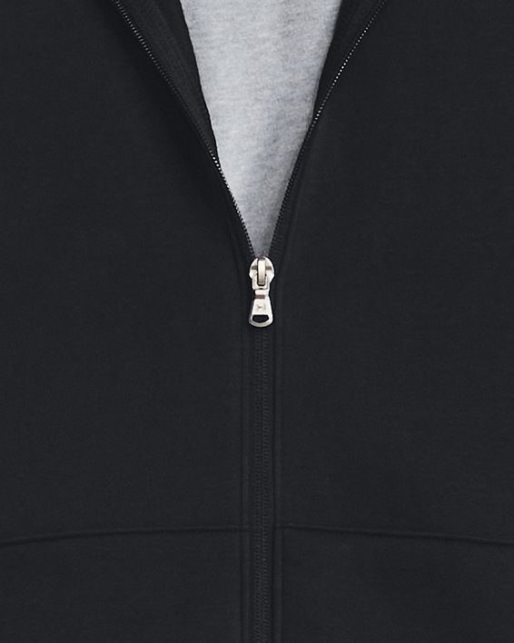 Men's UA Rival Fleece Full-Zip Hoodie, Black, pdpMainDesktop image number 0