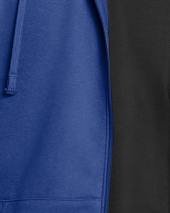 Men's UA Rival Fleece Full-Zip Hoodie, Blue, pdpMainDesktop image number 0