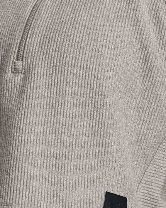 Women's UA Ottoman Fleece ¼ Zip, Gray, pdpMainDesktop image number 0