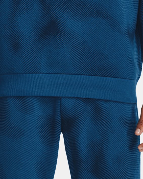 Men's UA Rival Fleece Printed Joggers, Blue, pdpMainDesktop image number 2