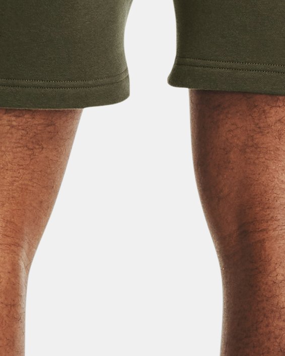 Men's UA Rival Fleece Shorts, Green, pdpMainDesktop image number 1
