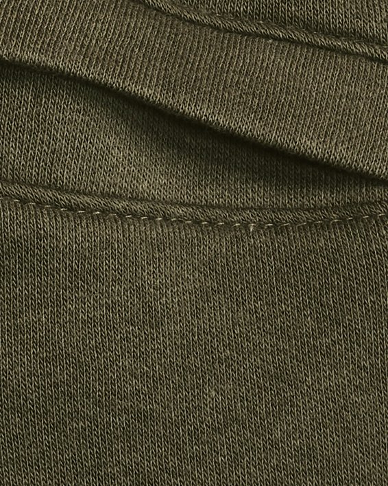 Herren UA Rival Fleece Shorts, Green, pdpMainDesktop image number 3