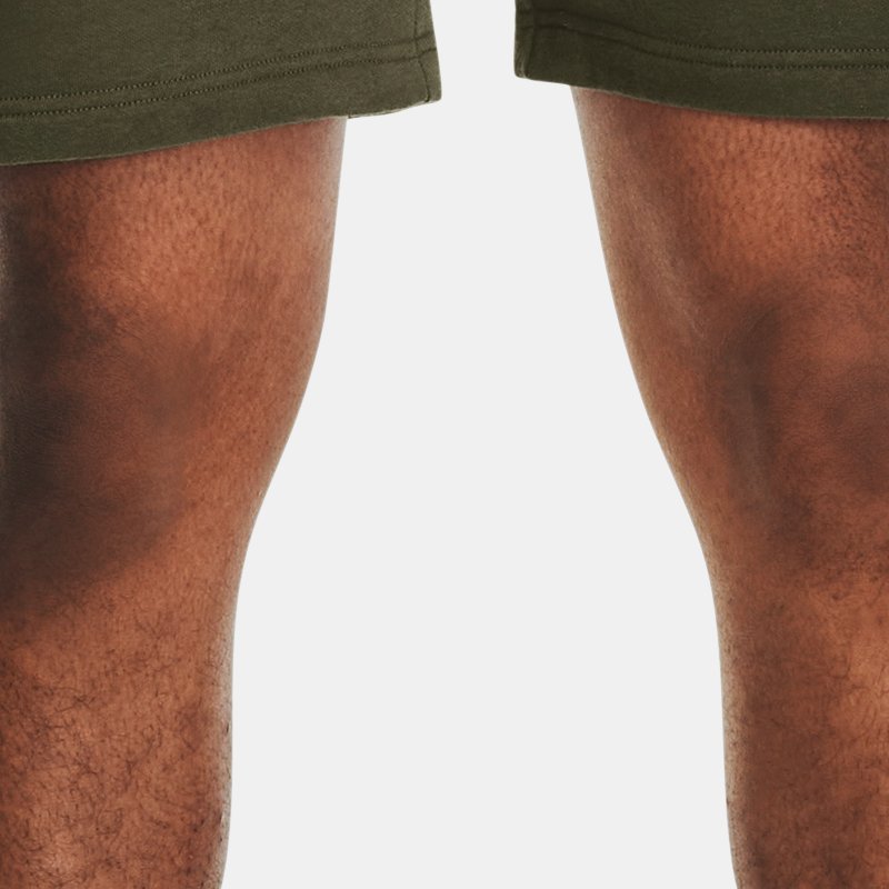 Shorts Under Armour Rival Fleece da uomo Marine OD Verde / Bianco L