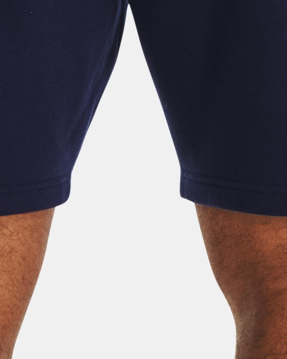 Men's UA Rival Fleece Shorts in Blue image number 1