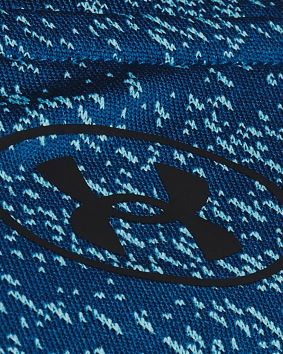 Men's UA Tech™ Vent Jacquard Short Sleeve, Blue, pdpMainDesktop image number 3