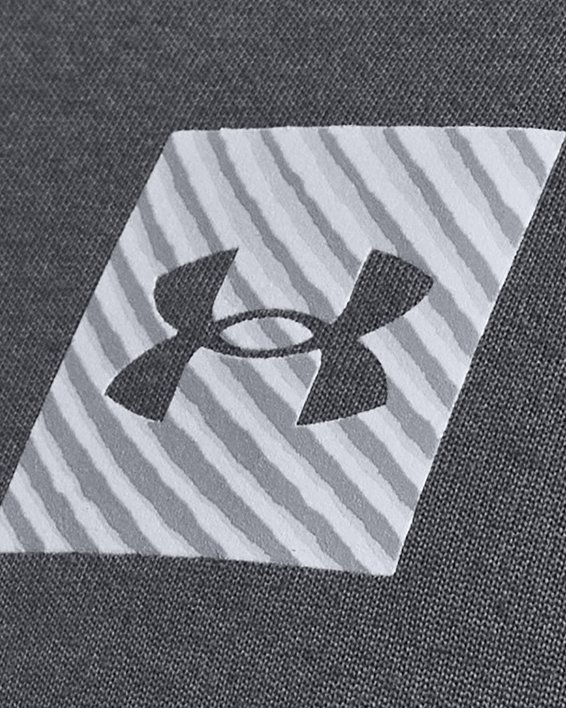 เสื้อแขนยาว UA Tech™ Print Fill สำหรับผู้ชาย in Gray image number 3