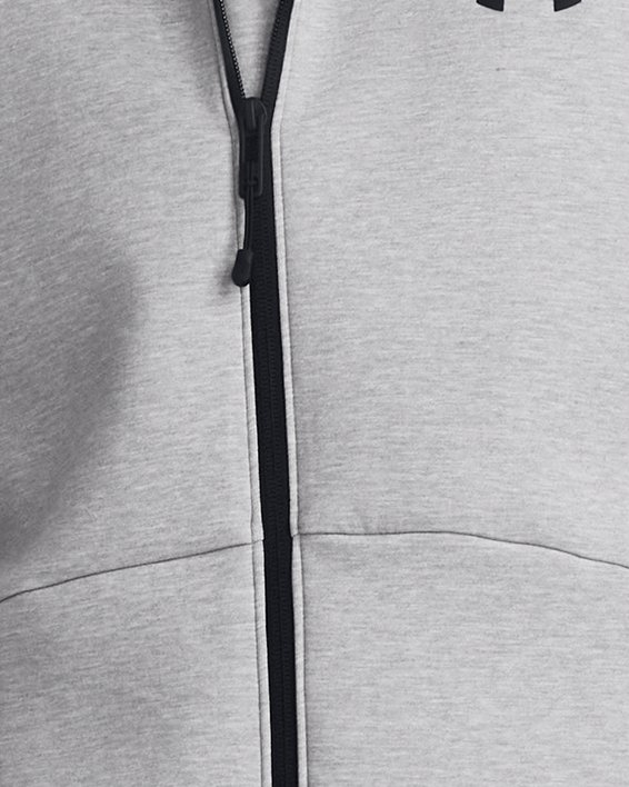 Men's UA Unstoppable Fleece Full-Zip in Gray image number 0