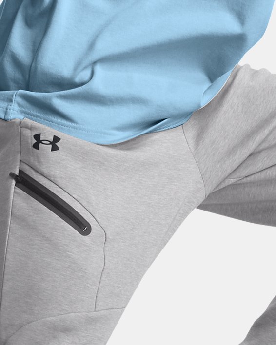 Men's UA Unstoppable Fleece Joggers in Gray image number 2