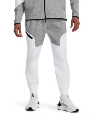 Under Armour Men's Unstoppable Fleece Joggers Mod / White / Black Gray Extra Small