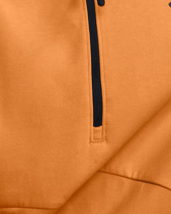 เสื้อฮู้ดผ้าฟลีซ UA Unstoppable สำหรับผู้ชาย in Orange image number 3