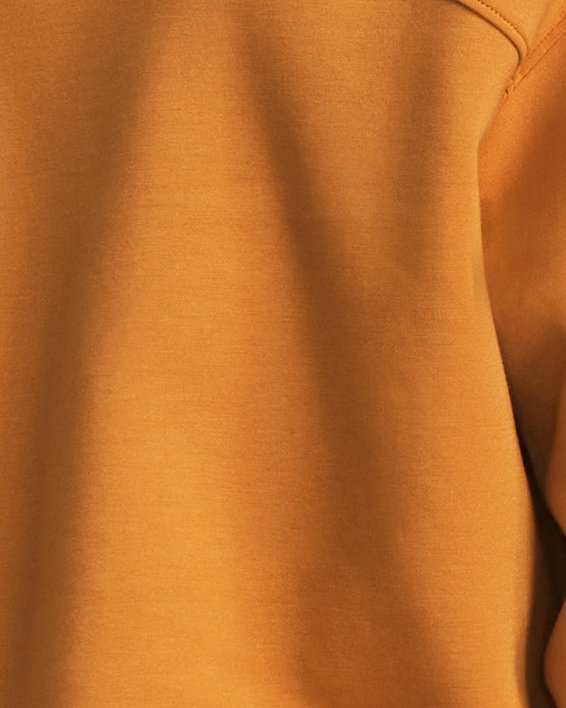 Men's UA Unstoppable Fleece ½ Zip in Orange image number 1
