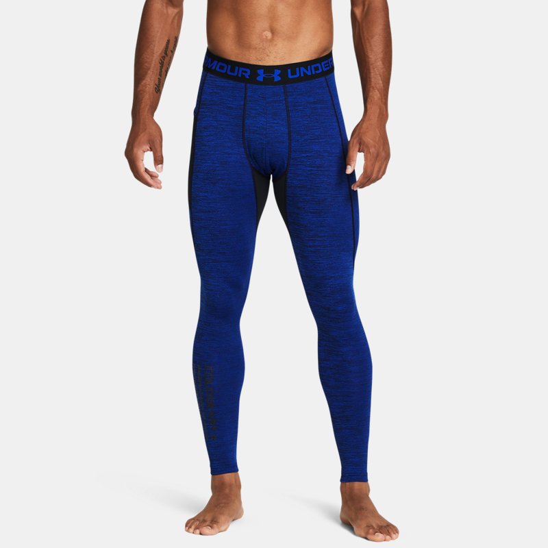 men's coldgear® twist leggings team royal / black m