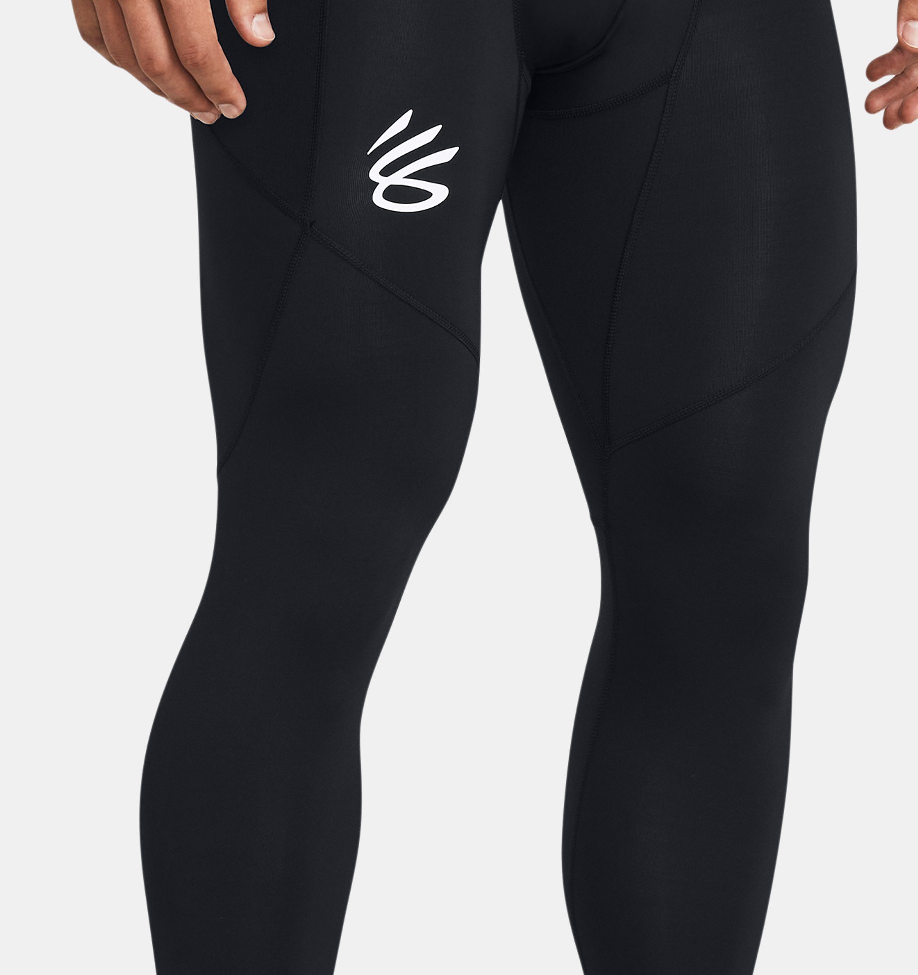 Under Armour Curry UNDRTD 3/4 Compression Tights Black/White 1362586-001 -  Free Shipping at LASC
