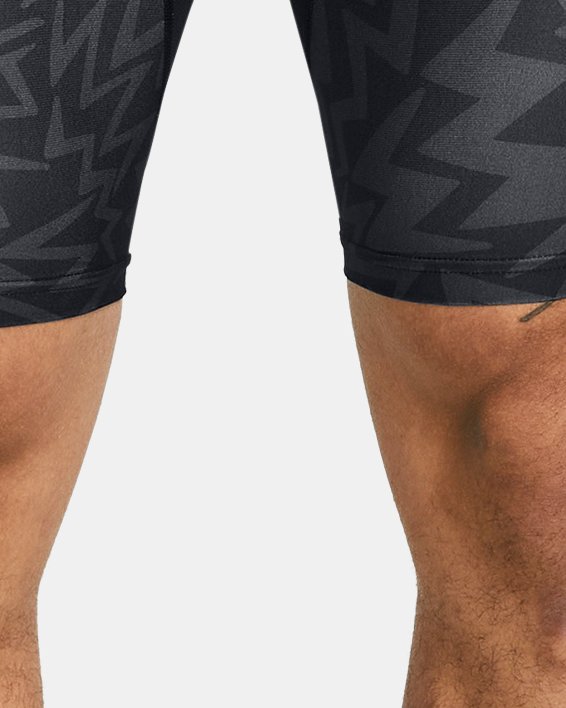 Men's Curry HeatGear® Printed Shorts in Black image number 0