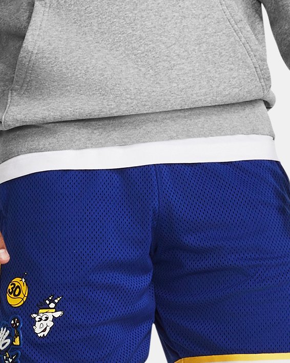 Men's Curry HeatGear® Printed Shorts, White, pdpMainDesktop image number 2