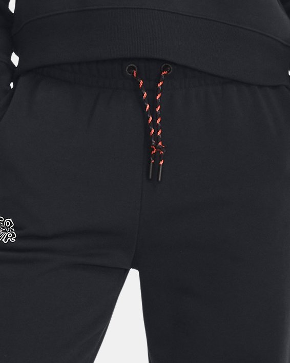Women's UA Heavyweight Terry Joggers in Black image number 2