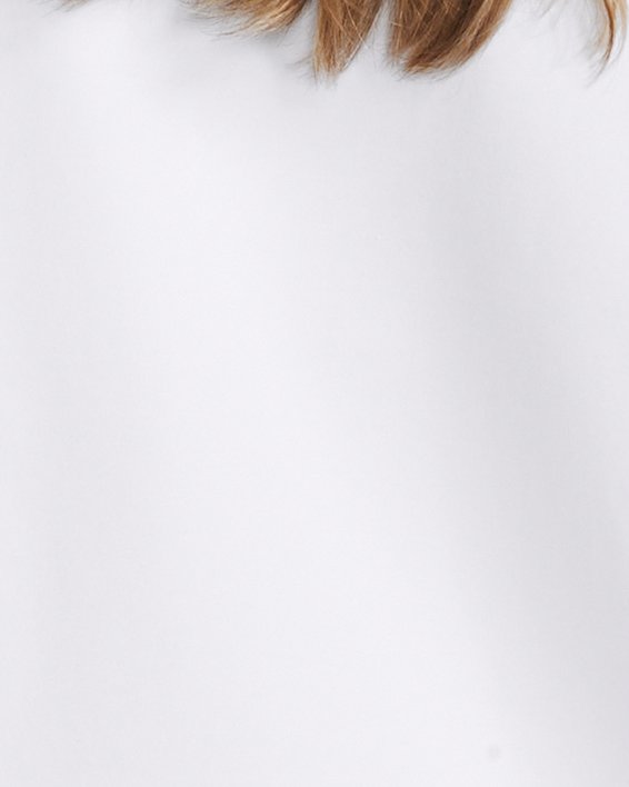 Damesshirt UA Unstoppable Fleece met ronde hals, White, pdpMainDesktop image number 1
