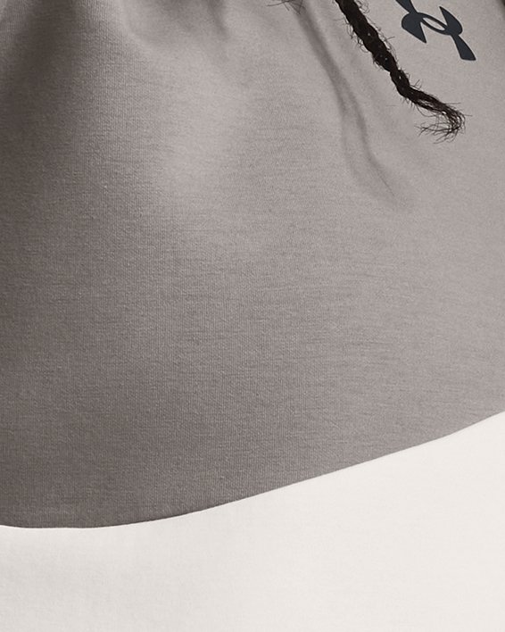UA Unstoppable Fleece-Croptop mit Rundhalsausschnitt für Damen, Gray, pdpMainDesktop image number 0