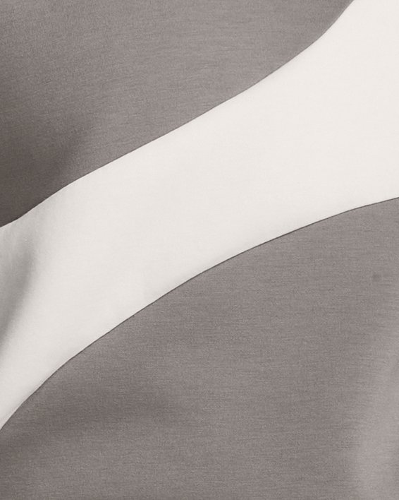 UA Unstoppable Fleece-Croptop mit Rundhalsausschnitt für Damen, Gray, pdpMainDesktop image number 4