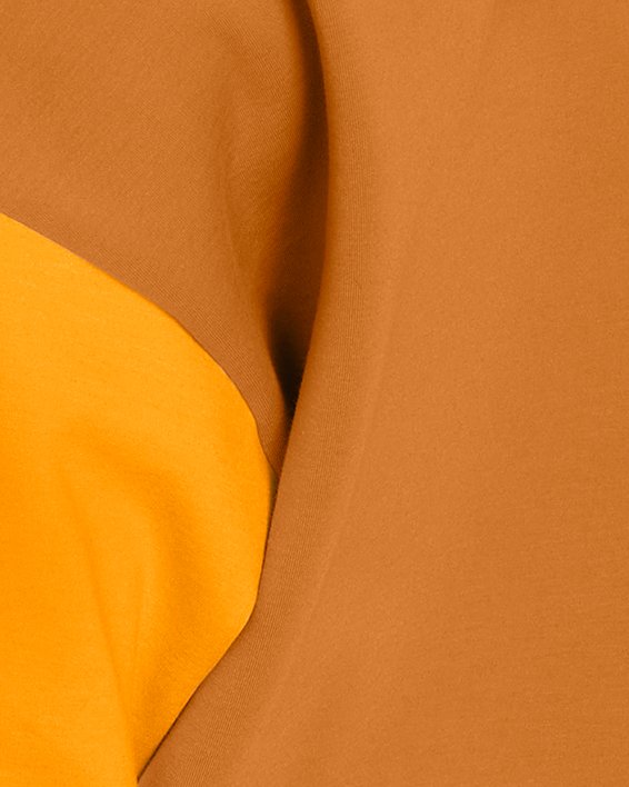 Haut court à col ras du cou UA Unstoppable Fleece pour femme, Orange, pdpMainDesktop image number 1