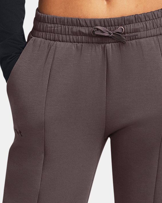 Women's UA Unstoppable Fleece Split Pants, Gray, pdpMainDesktop image number 2