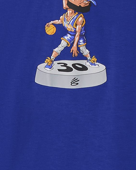 Men's Curry Bobblehead Short Sleeve in Blue image number 0