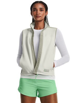 Chaleco UA Microfleece Maxx para mujer, Green, pdpMainDesktop image number 0
