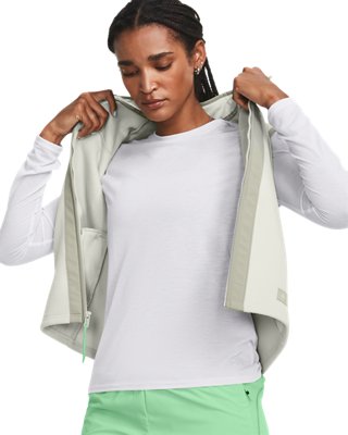 Chaleco UA Microfleece Maxx para mujer, Green, pdpMainDesktop image number 3