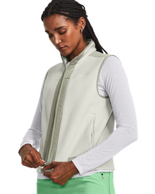 Chaleco UA Microfleece Maxx para mujer, Green, pdpMainDesktop image number 2