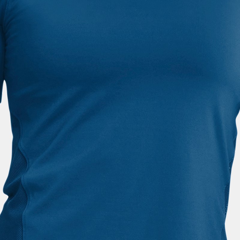 Women's  Under Armour  RUSH™ Mesh Short Sleeve Varsity Blue / Iridescent XS