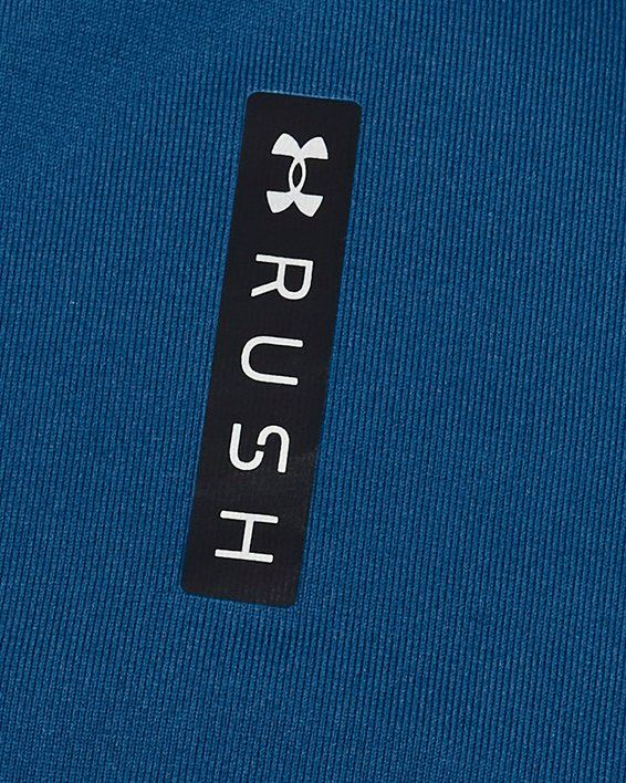 Damen UA RUSH™ Oberteil mit Netzstoff, kurzärmlig, Blue, pdpMainDesktop image number 3