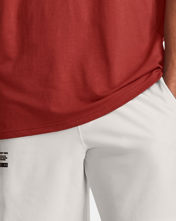 Men's Project Rock Unstoppable Snap Shorts in White image number 2
