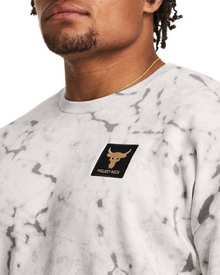 Playera Project Rock Rival Fleece para hombre, White, pdpMainDesktop image number 3