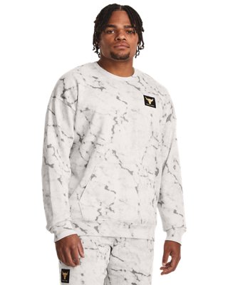 Playera Project Rock Rival Fleece para hombre, White, pdpMainDesktop image number 0