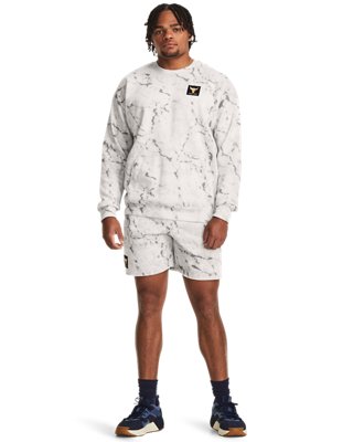 Playera Project Rock Rival Fleece para hombre, White, pdpMainDesktop image number 2