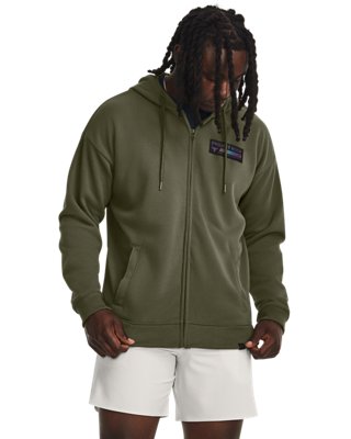 Sudadera Project Rock Heavyweight Terry Full-Zip para Hombre, Green, pdpMainDesktop image number 0