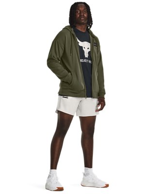 Sudadera Project Rock Heavyweight Terry Full-Zip para Hombre, Green, pdpMainDesktop image number 2