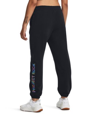 Pants Project Rock Heavyweight Terry para mujer, Black, pdpMainDesktop image number 1