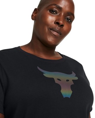 Women's Project Rock Night Shift Heavyweight Short Sleeve image number 3