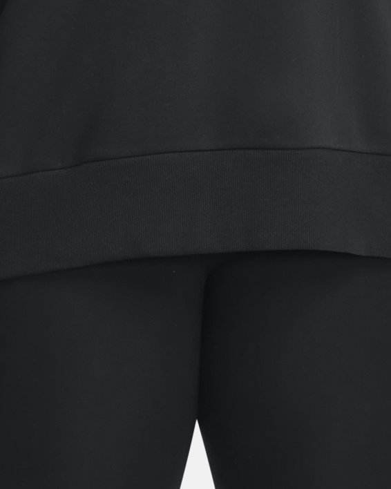 Dameshoodie UA Rival Fleece Oversized, Black, pdpMainDesktop image number 2