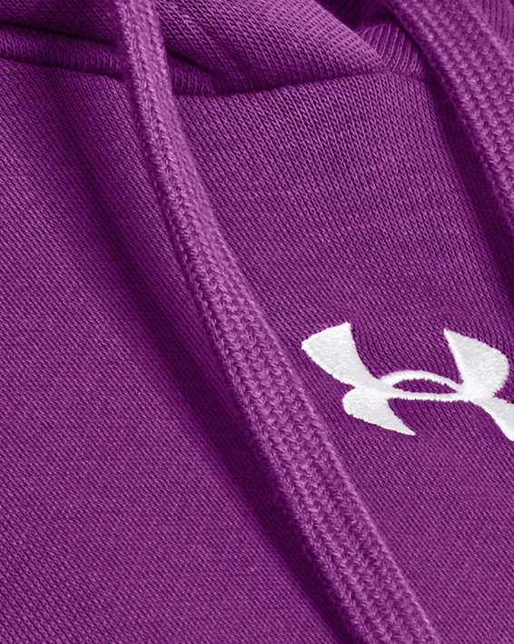 Women's UA Rival Fleece Oversized Hoodie, Purple, pdpMainDesktop image number 3