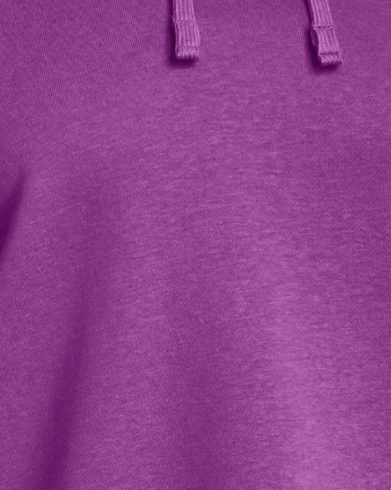 Women's UA Rival Fleece Oversized Hoodie, Purple, pdpMainDesktop image number 0