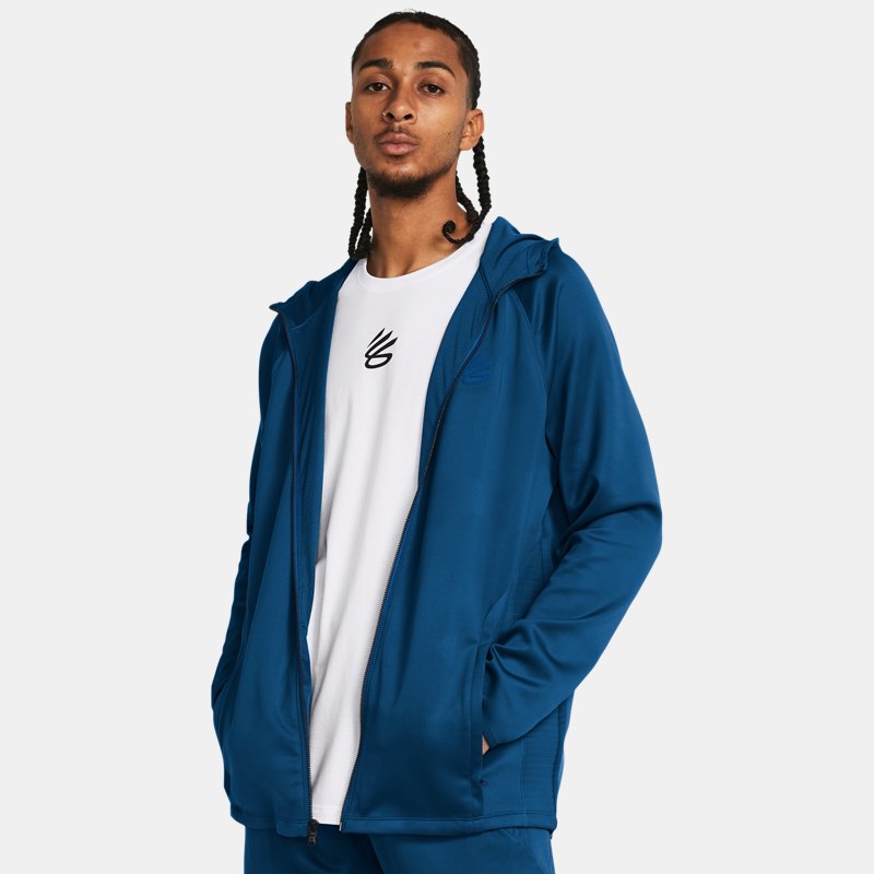 Image of Under Armour Men's Curry Playable Jacket Varsity Blue / Varsity Blue / Varsity Blue S