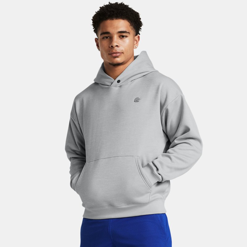 Image of Under Armour Men's Curry Greatest Hoodie Mod Gray Full Heather / Mod Gray 3XL