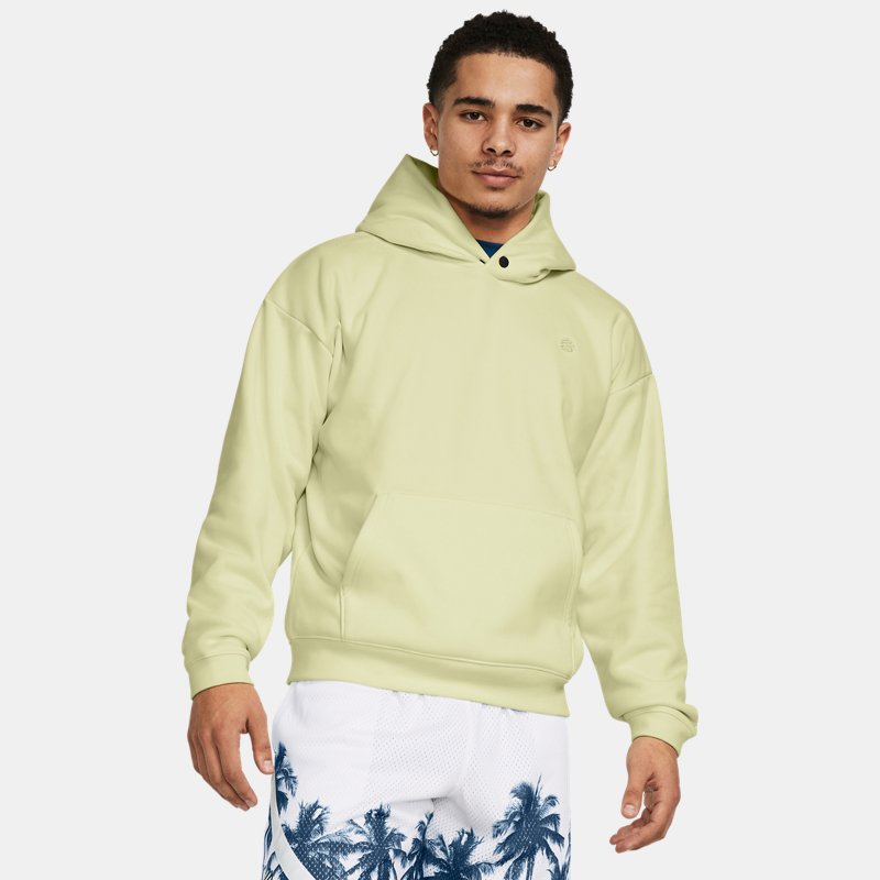 Image of Under Armour Men's Curry Greatest Hoodie Lemon Ice / Lemon Ice / Lemon Ice M