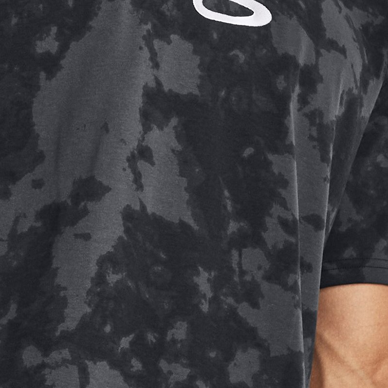Under Armour Men's Curry Logo Heavyweight Short Sleeve Black / White XXL